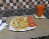 A picture of step 3 of Zigzag Chips#ThemeChallenge.