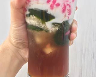 Es cincau cendol ngepink nyegerin - Step 6