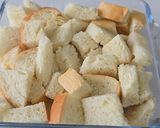 Foto langkah ke 1 dari resep Steam Bread Pudding / Setup Roti Tawar.