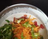 A picture of step 2 of Wheat flour chilla.
