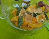 Foto del paso 2 de la receta: Bowl de Vino Rosé, Durazno y Albahaca
