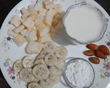 A picture of step 1 of Musk Melon Banana Smoothie.