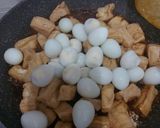 Foto langkah ke 3 dari resep Tahu telur puyuh saos tiram.