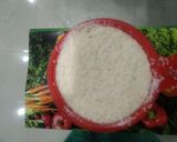 A picture of step 1 of Beetroot vegetables pancake.