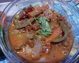 A picture of step 7 of Veg Kolhapuri.