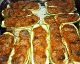 Foto del paso 5 de la receta: Zucchini rellenos de Albóndigas