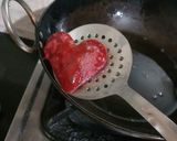 A picture of step 3 of Beet root poori.