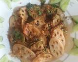 Khatey bhaey(lotus roots) recipe step 4 photo