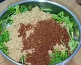 A picture of step 7 of Dhaba style Baingan Masala.