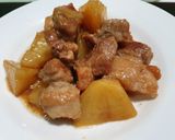 รูปขั้นตอนการทำที่ 7 ของ หมูสามชั้นมันฝรั่งหงซาวโร่ว | 土豆红烧肉