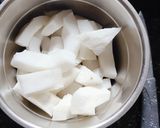 कोकोनट बर्फी(coconut burfi recipe in Hindi) रेसिपी चरण 2 फोटो