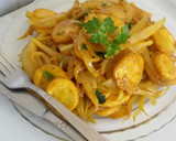 Foto del paso 4 de la receta: Cebollas caramelizadas al curry con patatas