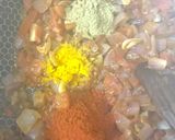 A picture of step 2 of Shahi paneer Masala.
