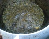 A picture of step 4 of Sarso ka saag.