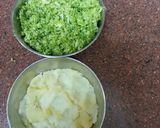 A picture of step 1 of Broccoli kofta Curry.