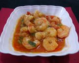Foto langkah ke 5 dari resep Udang asam manis pedes praktis.