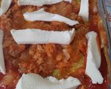 Foto del paso 3 de la receta: Lasagna con carne de cerdo y crepes de arvejas