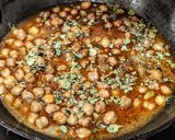 A picture of step 12 of Chole bhature.