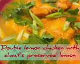 A picture of step 11 of Double lemon chicken with cheat’s preserved lemon.