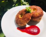 A picture of step 4 of Donut cutlets.