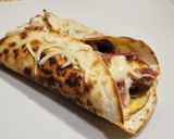 Foto del paso 6 de la receta Fajita de tortilla con champiñones y jamón 😋