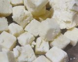 A picture of step 1 of Chilli Paneer.