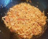 A picture of step 9 of Spaghetti with chicken mince and herbs 😉.