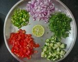 A picture of step 2 of Fresh Green Chickpeas Salad.