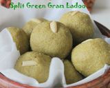 A picture of step 2 of Green Gram Ladoo.