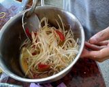 รูปขั้นตอนการทำที่ 3 ของ ส้มตำ(เจ) #อาหารไทยง่าย