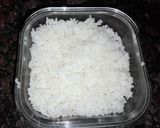 A picture of step 1 of Curd Rice.