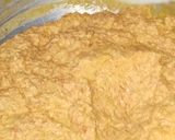 A picture of step 3 of GAJAR HALWA(made of jaggery and milk powder).
