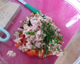 Foto del paso 3 de la receta: Ensalada de pasta con berenjena