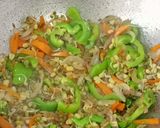 A picture of step 2 of Mung Sprouts, Capsicum Pulao.