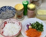 Foto langkah ke 1 dari resep 656. Pepes Udang Nasi - MPASI.