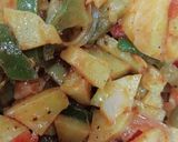 A picture of step 5 of Capsicum with potato.