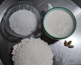 A picture of step 1 of Paneer Kalakand.