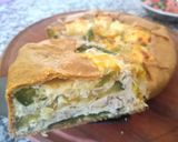 Foto del paso 4 de la receta: Tarta de zapallitos grillados 💚 y pollo 🍗 con masa integral