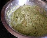 A picture of step 1 of Spinach oats dhokla.