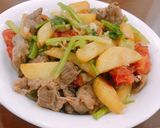 Hình bước làm 4 của món Bò xào khoai tây