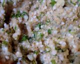 A picture of step 8 of Sabudana vada with spicy gravy aloo.