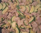 Cukkinis, gombàs bolognai spagetti 🍜🍜🍜🍜 recept fázis 2 fotója