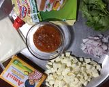 A picture of step 1 of Tandoori Paneer Open Sandwich.