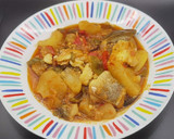 Foto del paso 7 de la receta: Patatas con bacalao con pimientos
