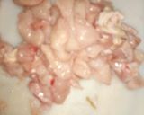 A picture of step 1 of Lettuce chicken salad.