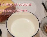 A picture of step 1 of Hot rusk pudding.