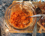 Foto del paso 2 de la receta: Berenjenas rellenas de pollo, zanahoria y boniato
