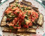 Foto langkah ke 5 dari resep Terong Panggang Sambal Tomat Kemangi#ketofy (maintenance).