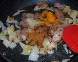A picture of step 3 of Pumpkin-Prune stew with lamb.