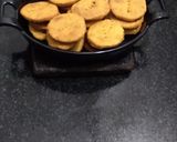 A picture of step 7 of Frying Besan papdi.